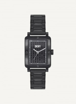 Black Accessories Dkny New Rectangle Platform Watch | 214NRKXQG