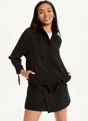Black Women's Dkny Long Sleeve Jacket | 506LPUCJA
