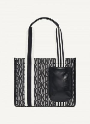 Black Women's Dkny Prospect Medium Tote Bags | 415FPYROJ