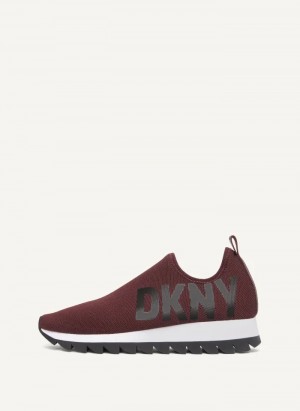 Bordeaux Women's Dkny Azer - Slip On Runner Sneakers | 461SGFMHZ