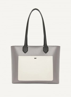 Grey Women's Dkny Ines Tote Bags | 625QLGDSE