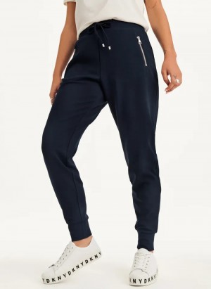 Navy Women's Dkny Pull On Pants | 854OUCLGK