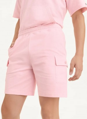 Pink Men's Dkny Pigment Garment Dye Shorts | 530BKCIAM