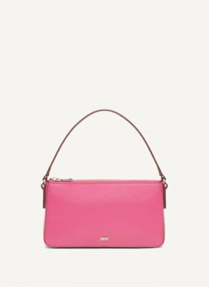 Pink Women's Dkny Irina Demi Shoulder Bag | 647JHVEGT