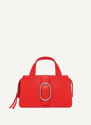 Red Women's Dkny Buckle Bag | 137DXBAJE