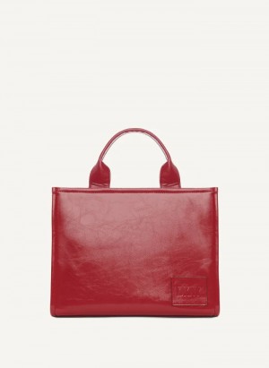 Scarlet Women's Dkny Hadlee Medium Tote Bags | 625YNWVHM