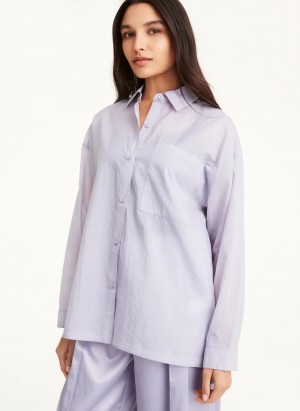 Thistle Women's Dkny Relaxed & Pocket Shirts | 810NWFPBZ