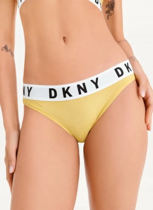 Yellow Women's Dkny Cozy Boyfriend Bikinis | 810VQKSZY