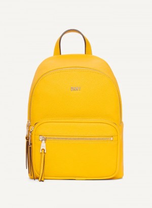 Yellow Women's Dkny Maxine Backpack | 623NEQSUF