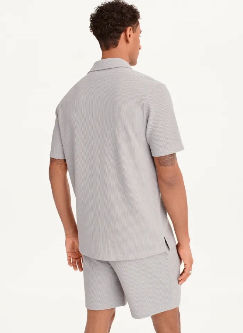 Alloy Men's Dkny Button Front Cord Shirts | 548SNCKHZ
