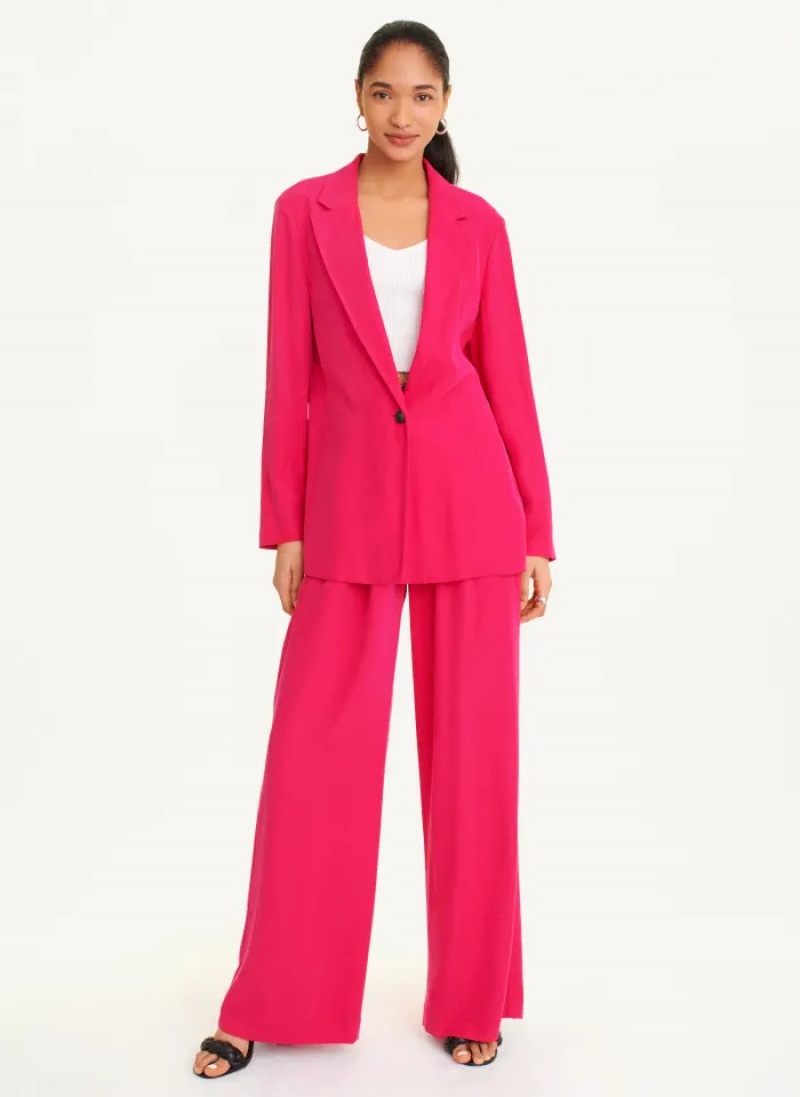 Amalfi Pink Women's Dkny Twill Blazer | 157JCDUGH