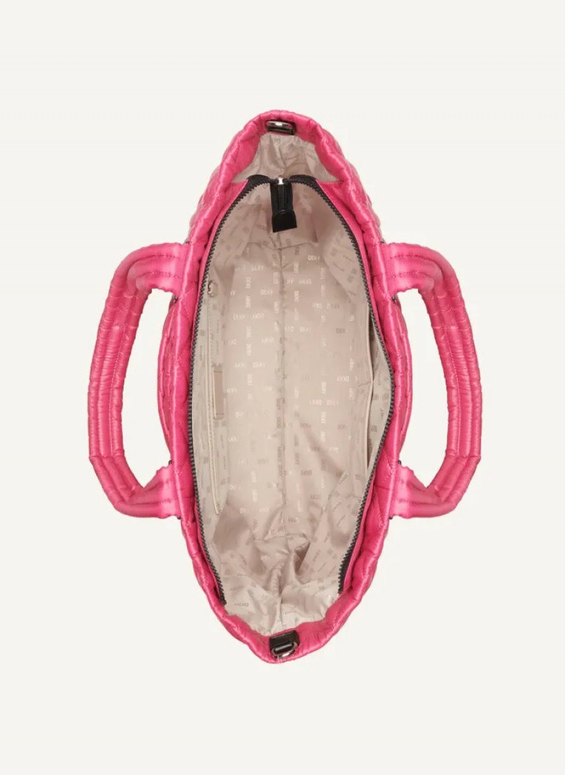 Beetroot Women's Dkny Maya Tote Bags | 326RQMVED