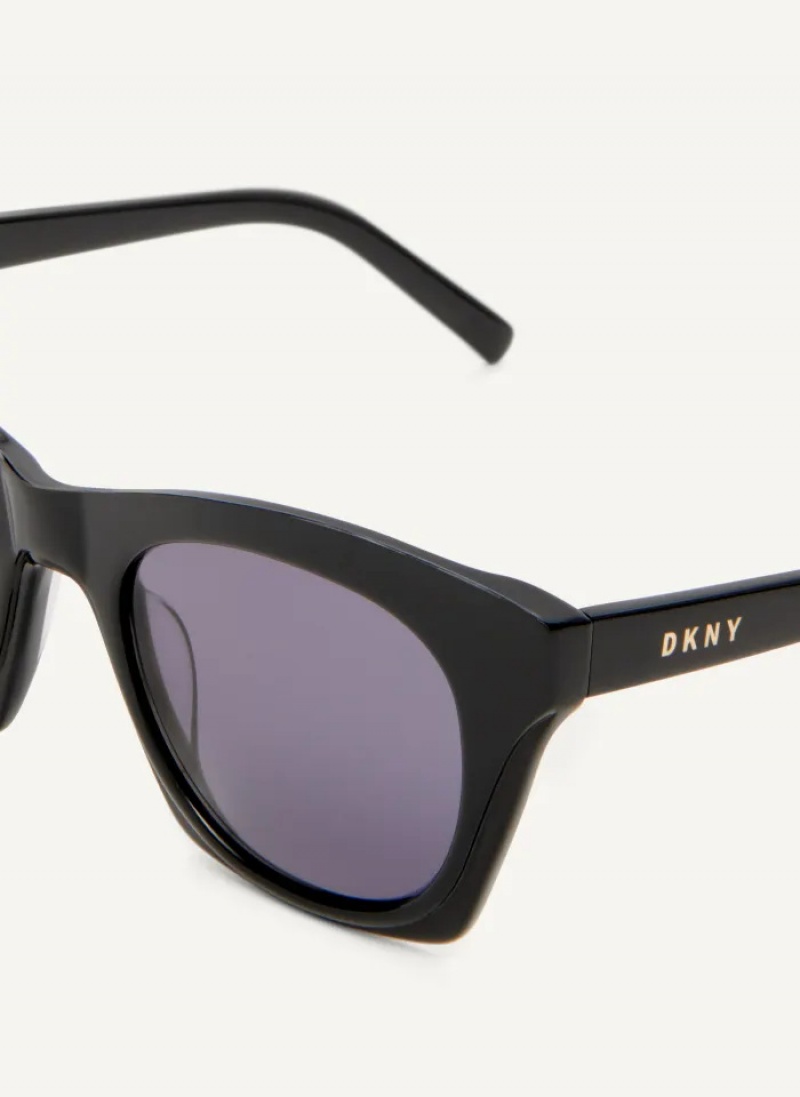 Black Accessories Dkny Cat Eye Sunglasses | 871LMVWTA