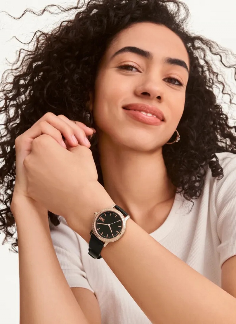 Black Accessories Dkny New Platform Watch | 263TUMQPG