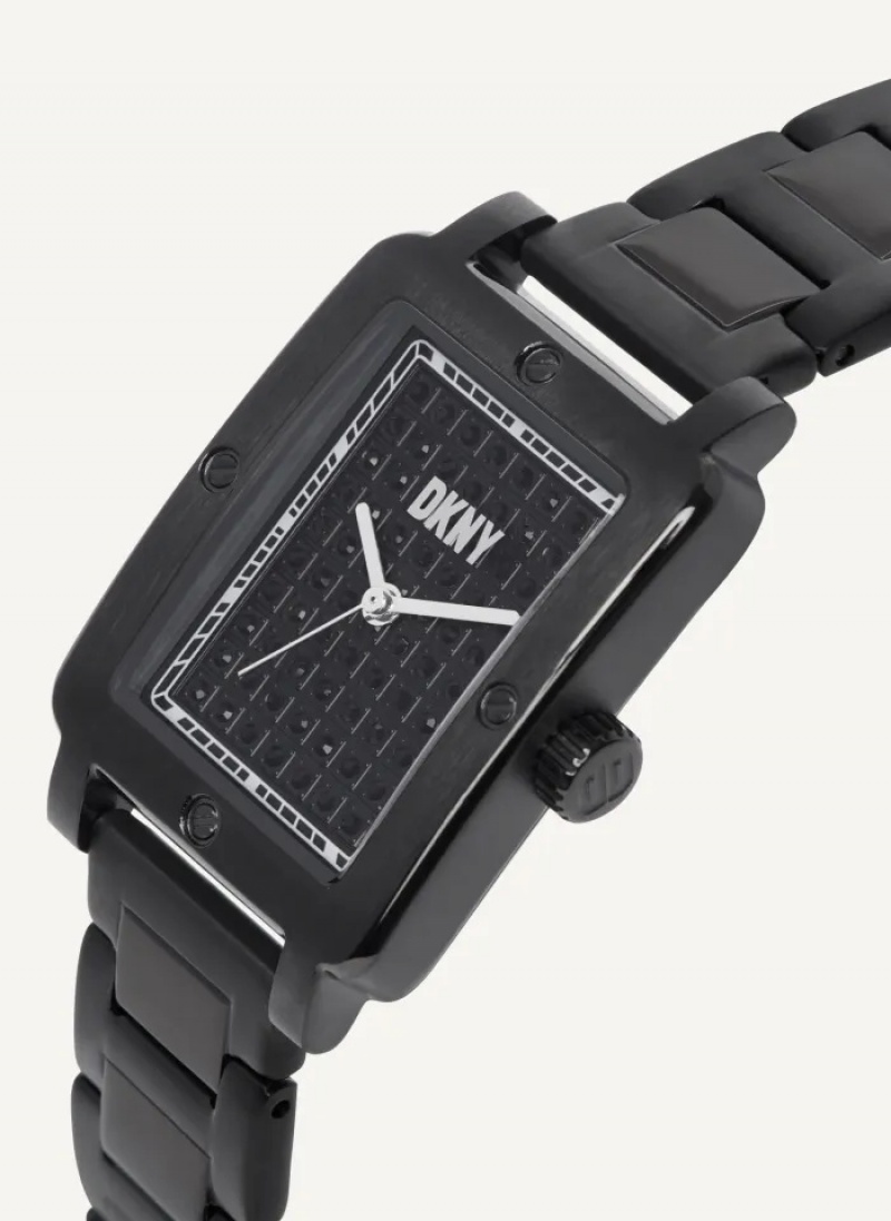 Black Accessories Dkny New Rectangle Platform Watch | 214NRKXQG