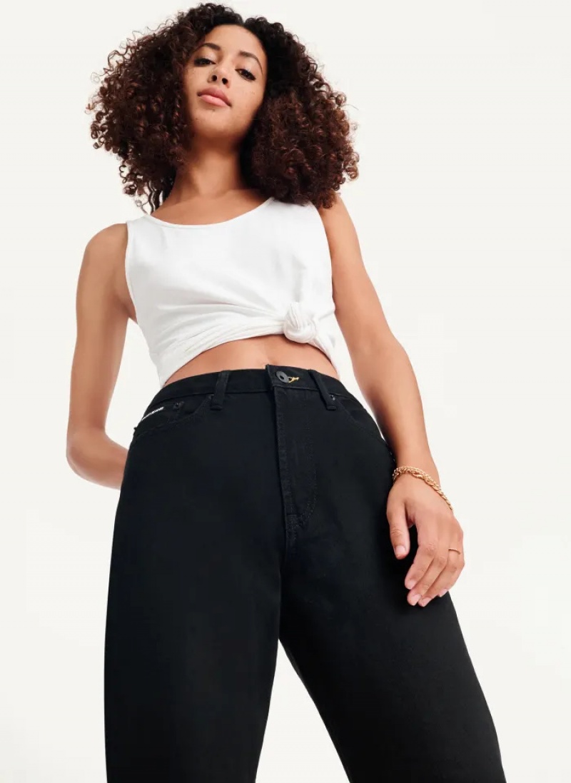 Black Women's Dkny Broome Jeans | 872RGYHOJ