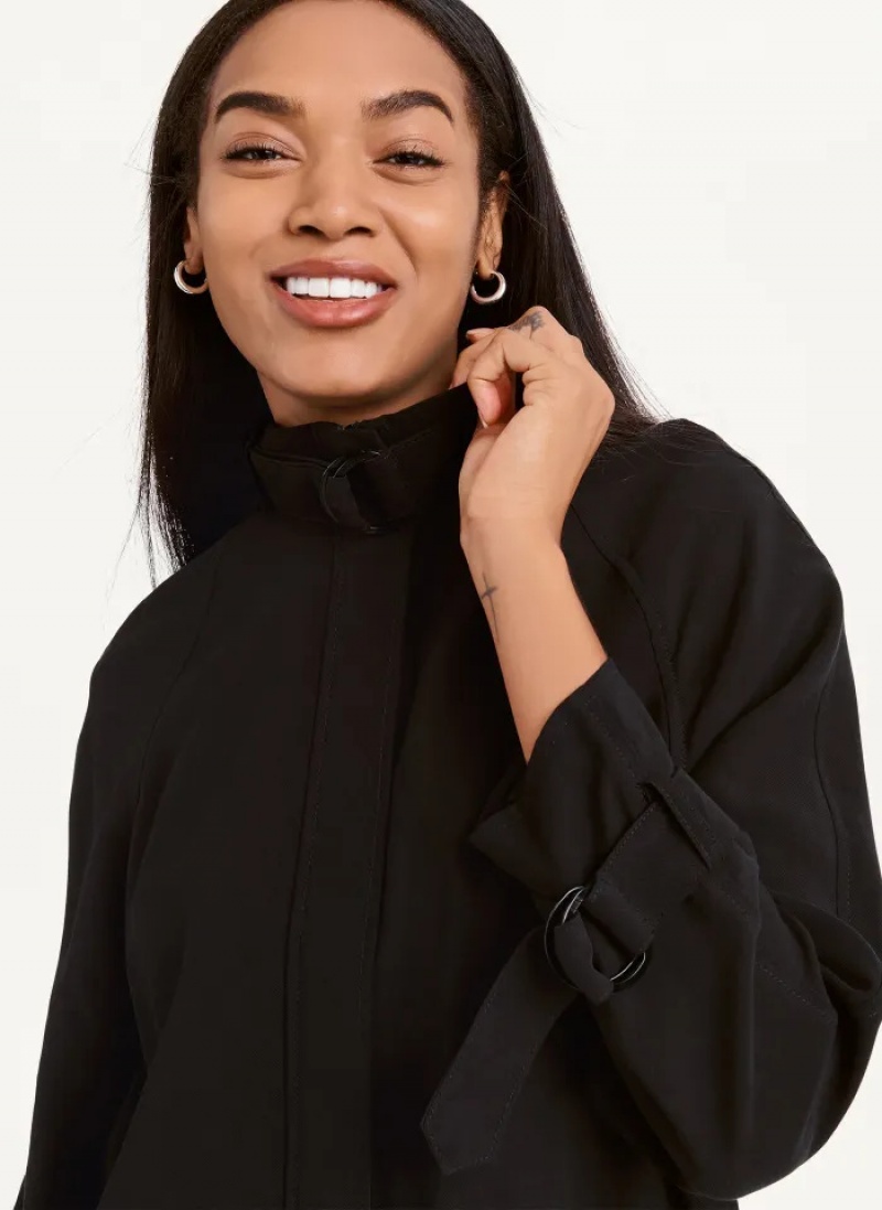 Black Women's Dkny Long Sleeve Jacket | 506LPUCJA