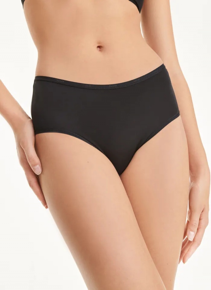 Black Women\'s Dkny Table Tops Micro Briefs | 792IQMAUF