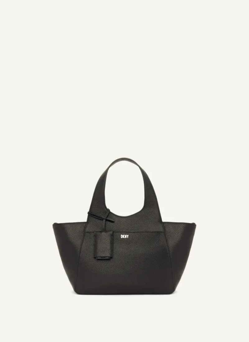 Black Women's Dkny The Large Effortless Tote Bags | 514ZUQXGP