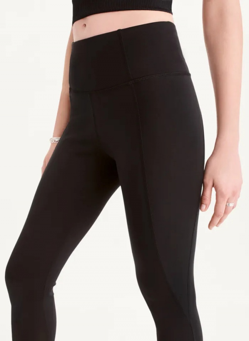 Black Women's Dkny Ultra Compression High Waisted Tight | 389LZRFXE
