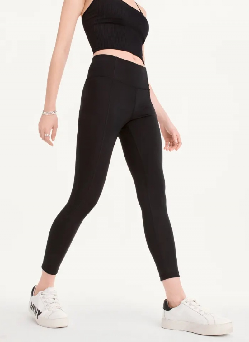 Black Women\'s Dkny Ultra Compression High Waisted Tight | 389LZRFXE
