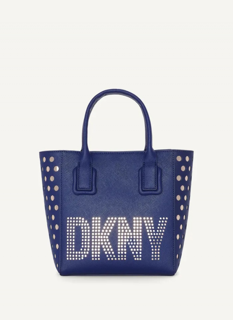 Blue Women\'s Dkny Essex Saffiano Small Tote Bags | 139XVPTNA