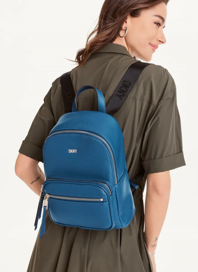 Blue Women's Dkny Maxine Backpack | 271NUBKTF