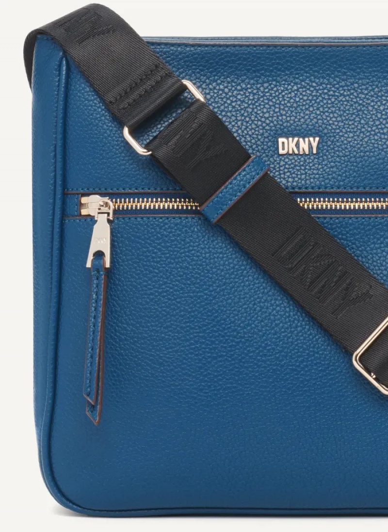 Blue Women's Dkny Maxine Messenger Bags | 802RDGCXI