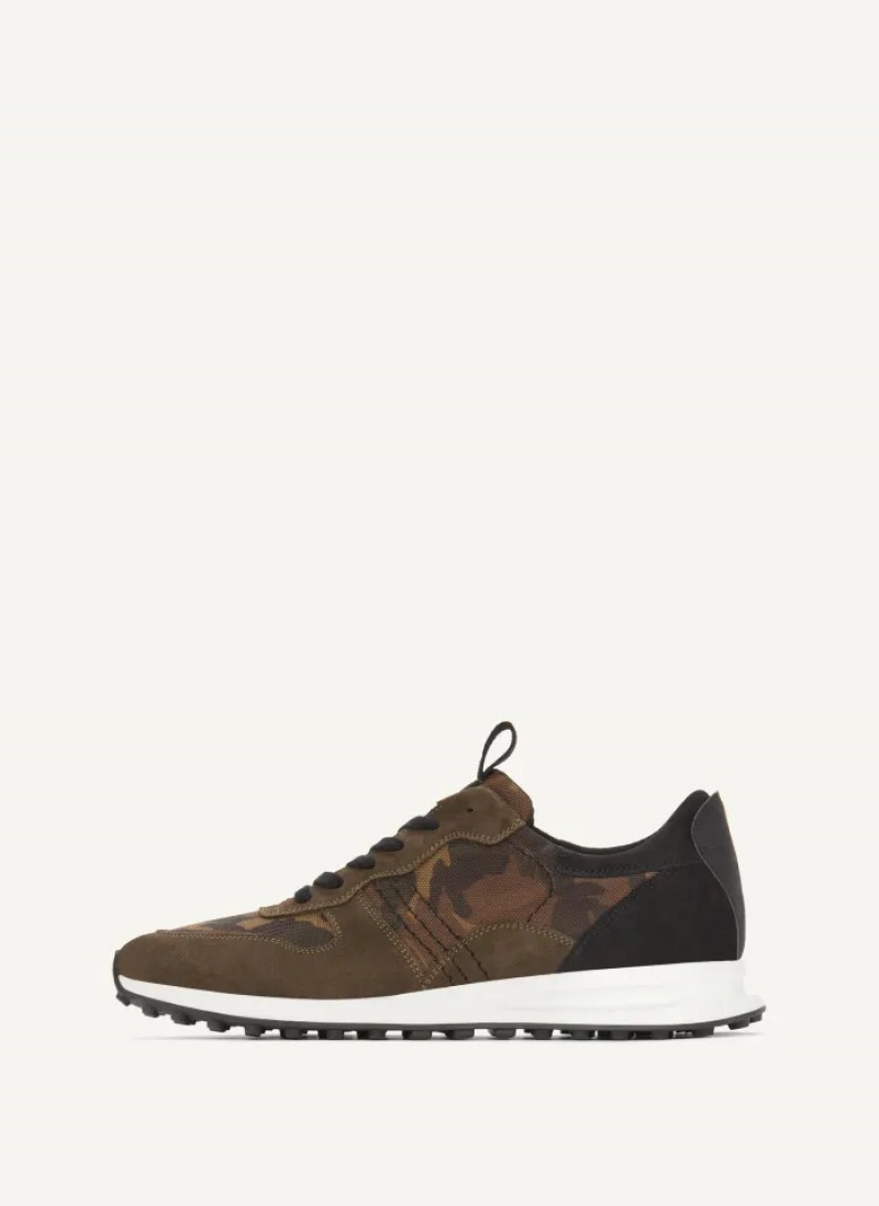 Camouflage Men\'s Dkny Camo Runner Sneakers | 317UDVFXR