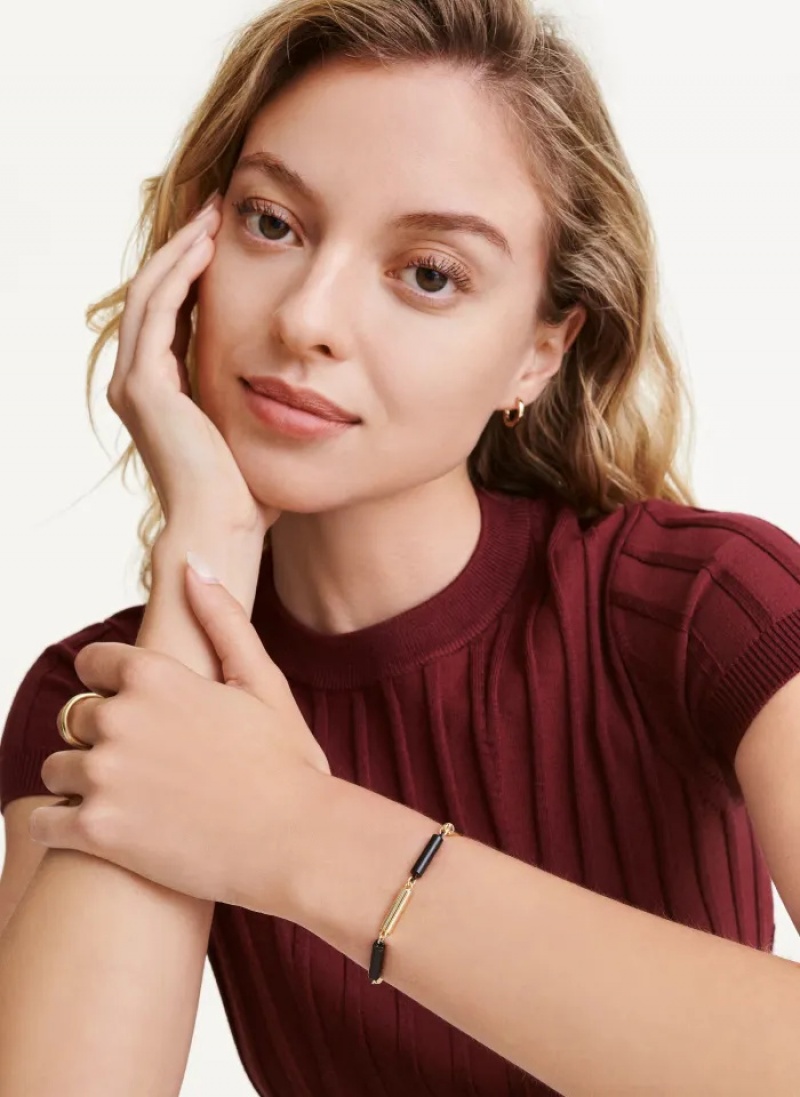 Gold Accessories Dkny Two Tone Bangle | 759XDAJYL