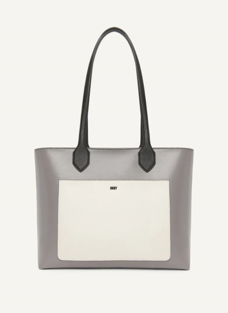 Grey Women\'s Dkny Ines Tote Bags | 625QLGDSE