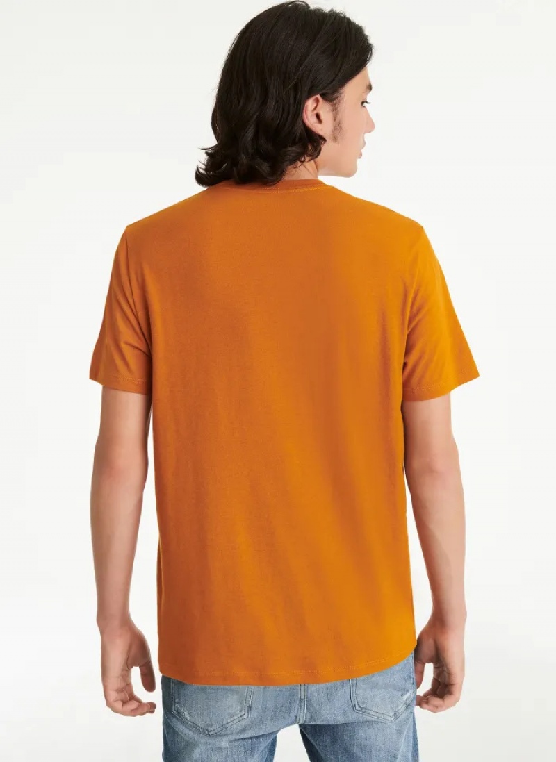 Honey Men's Dkny Exploded Logo Outline T Shirts | 021PFXZIY