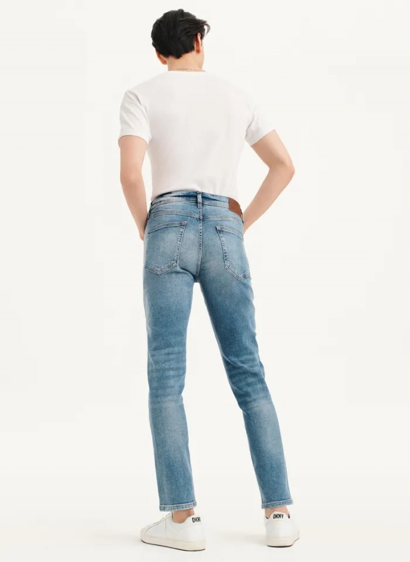Light Wash Men's Dkny Skinny Denim Jeans | 794OGMJVS