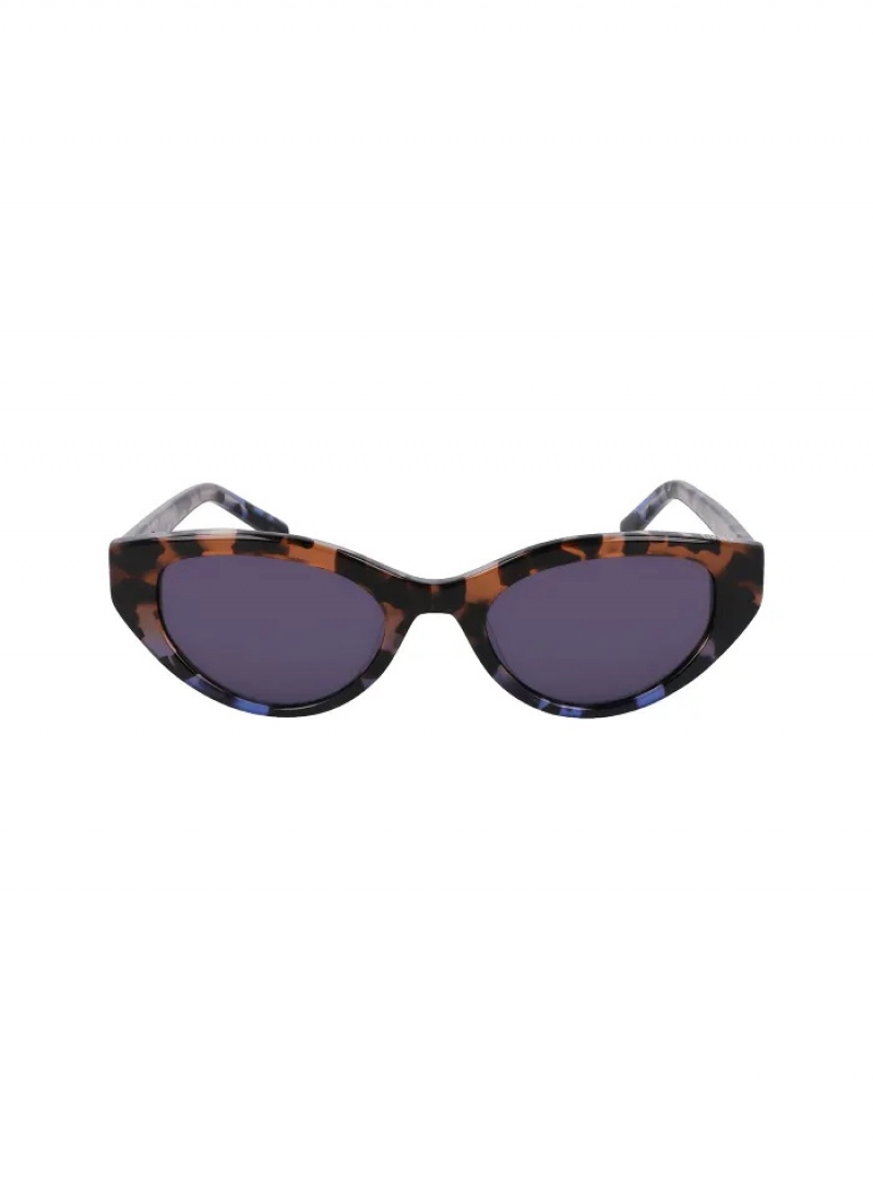 Mocha/Blue Tortoise Gradi Accessories Dkny Modern Cat Eye Sunglasses | 942YTSRMP