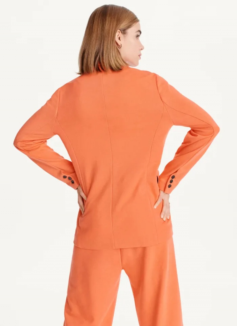 Orange Women's Dkny French Terry Soft Blazer | 061XPRMDT