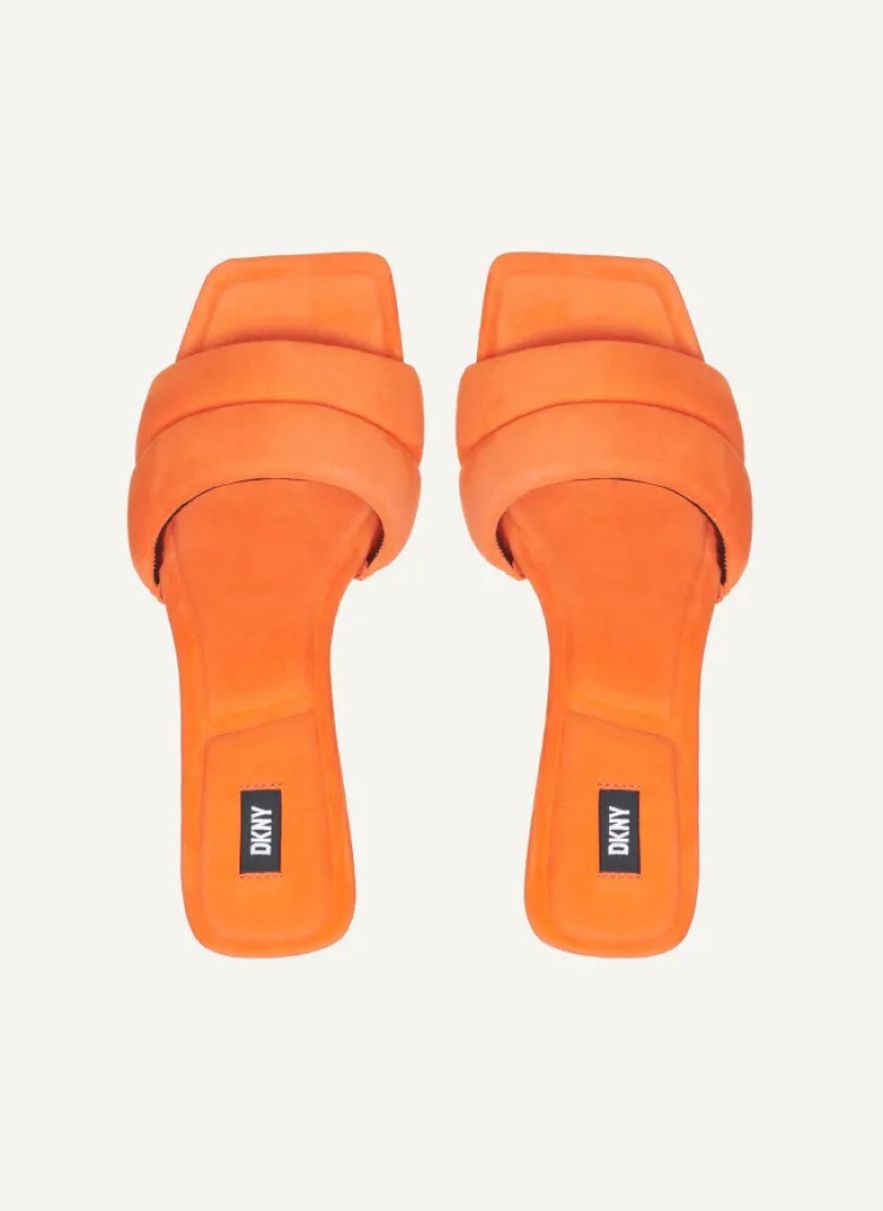 Orange Women's Dkny Kaia Sandals | 250VNFCRX