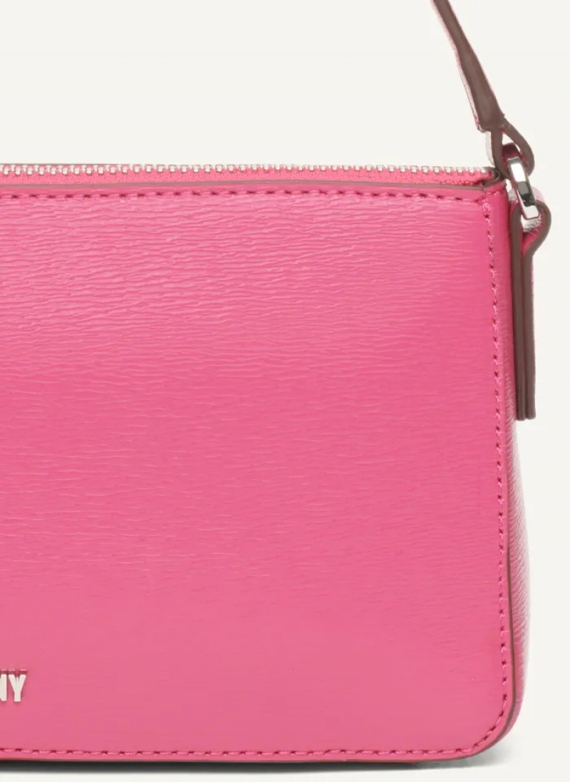Pink Women's Dkny Irina Demi Shoulder Bag | 647JHVEGT
