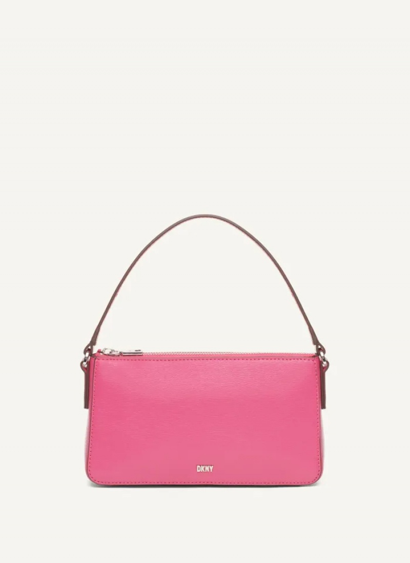 Pink Women\'s Dkny Irina Demi Shoulder Bag | 647JHVEGT