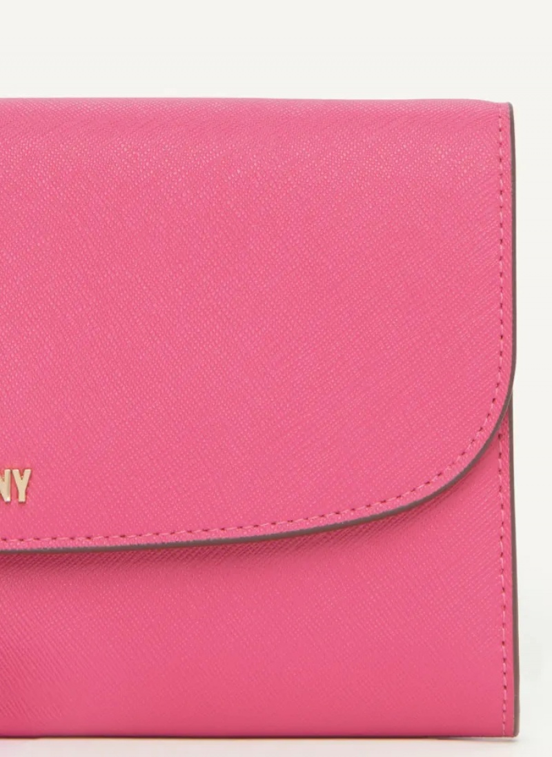 Pink Women's Dkny Sidney On A Chain Wallet | 192SQZIKT