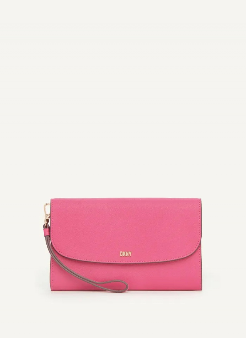 Pink Women\'s Dkny Sidney On A Chain Wallet | 192SQZIKT