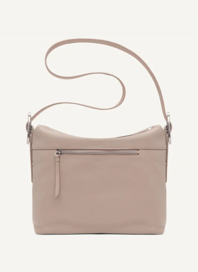 Putty Women's Dkny Large Buckle Bag | 596GCMPOY
