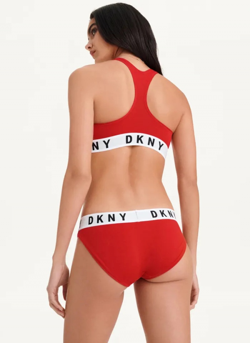 Red Women's Dkny Cozy Boyfriend Bikinis | 301SEBXPU