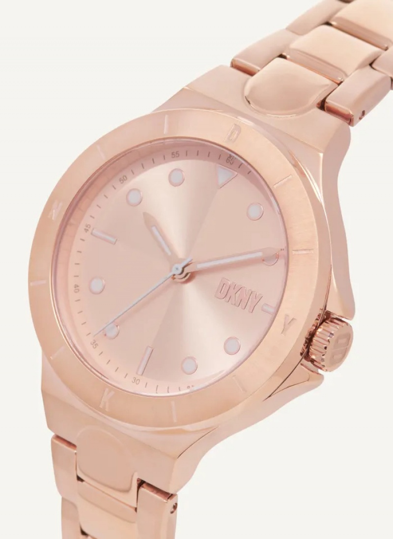 Rose Gold Accessories Dkny Chambers Watch | 691TQYGAC