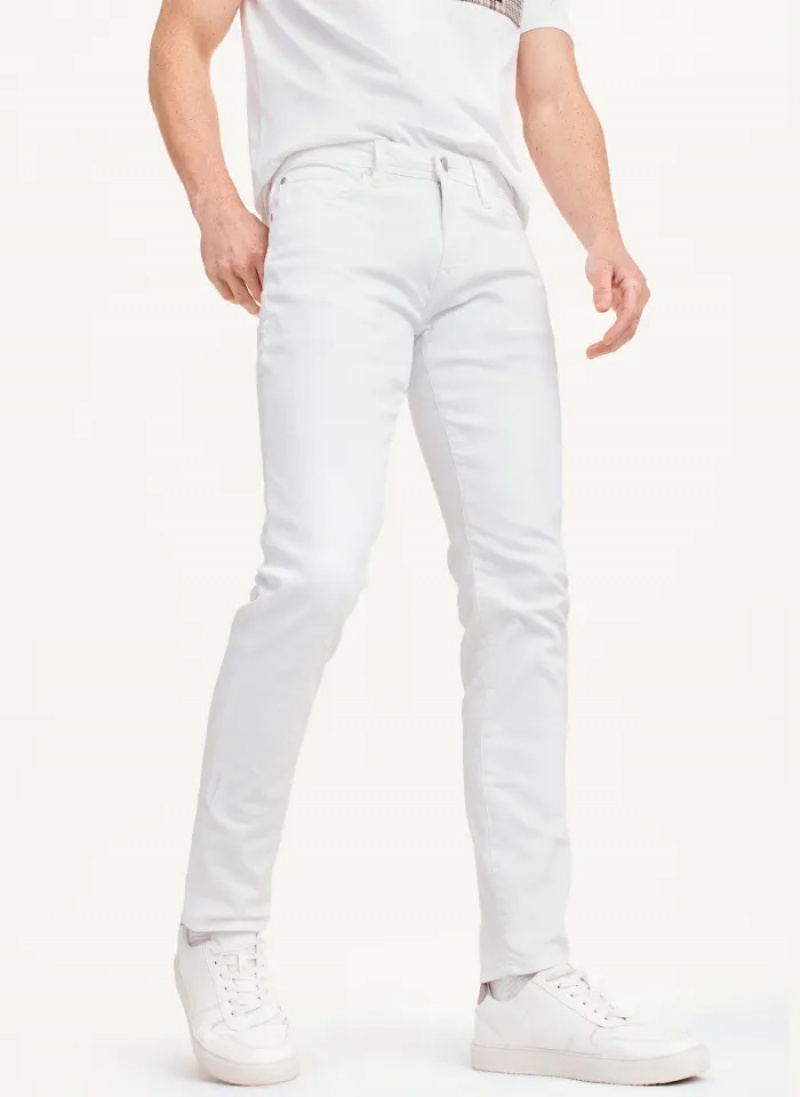White Men\'s Dkny Skinny Jeans | 754JNLUMV