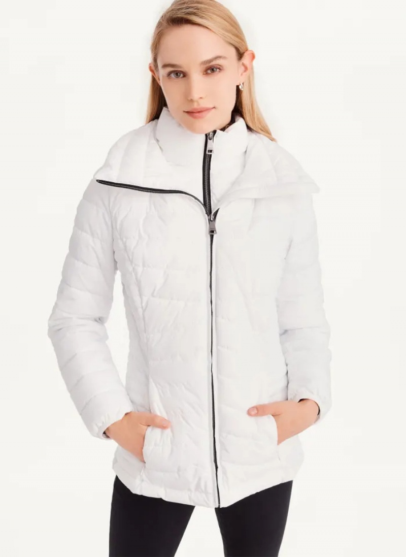 White Women\'s Dkny Packable Jacket | 671IGPHNE