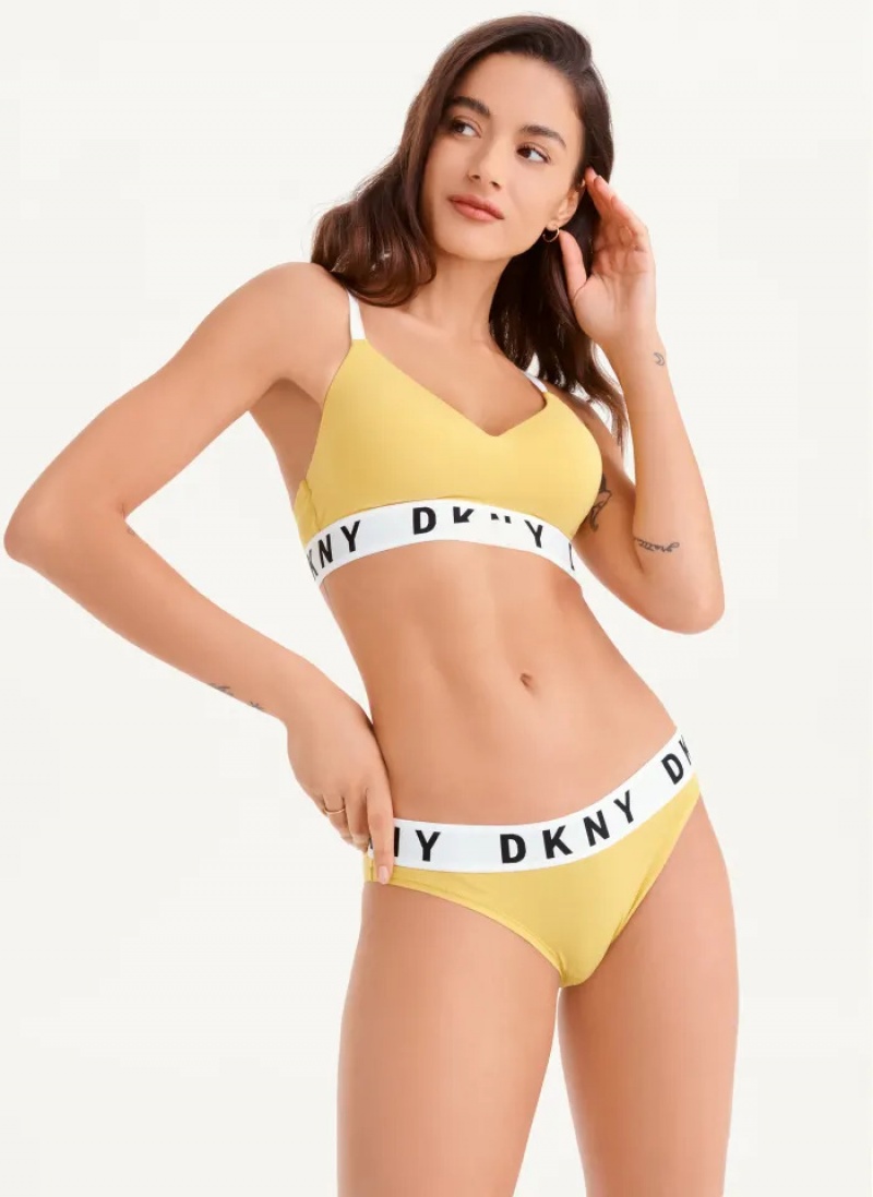 Yellow Women's Dkny Cozy Boyfriend Bikinis | 810VQKSZY