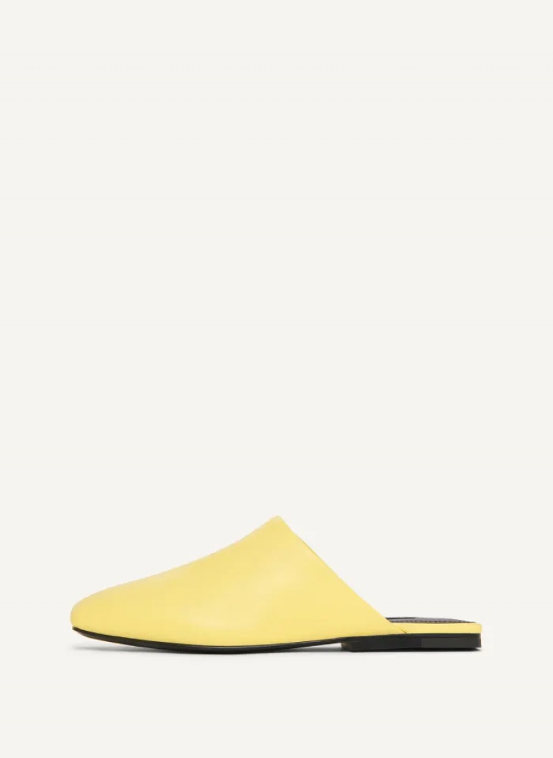 Yellow Women\'s Dkny Flat Slide | 140GVKNIF